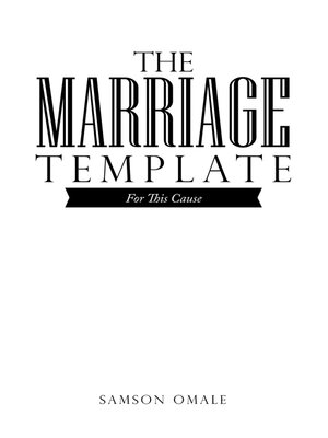 cover image of The Marriage Template
